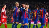 La Liga: Barca run riot before coach bombshell, Real falter