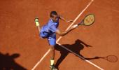 French Open: Kyrgios gets down and dirty with Grosjean in his box