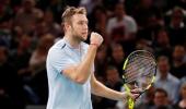 Sock on brink of Tour finals as setting up Krajinovic showdown