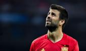 Catalan Pique jeered by fans at Spain training session