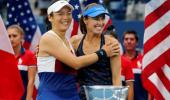 Hingis wins second Slam in two days!