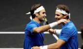 Nadal and Federer team up to widen Europe's lead in Laver Cup