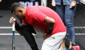 Did controversial Kyrgios kneel in protest against Trump?