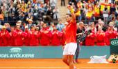 Davis Cup: Record-setter Nadal draws Spain level against Germany