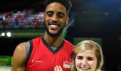 England basketballers' engagement a slam dunk