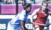 Women's hockey team stuns Olympic champs England