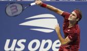 US Open PICS: Federer, Djokovic battle through in brutal heat