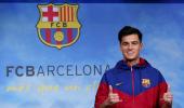 First Look: Barcelona present new signing Coutinho