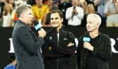 Watch: Federer's entertaining exchange with comedian Will Ferrell