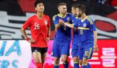 WC warm-ups: Visca hat-trick spoils South Korea farewell