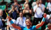 French Open PIX: Nadal overcomes hiccup, to face Del Potro in semis