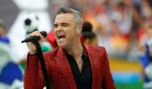 Was Robbie Williams' gesture at World Cup rude?