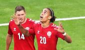 World Cup PIX: Poulsen goal powers Denmark to 1-0 win over Peru