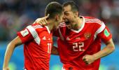 PICS: Russia on brink of last 16 berth after beating Egypt