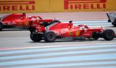 Vettel penalised after colliding with Bottas in French GP