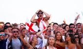 WC PIX: Subdued but still hopeful, Eng fans look beyond Belgium loss