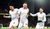 EPL PHOTOS: United pull off win at Palace in five-goal thriller