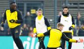 PHOTOS: Sprint king Bolt on target in Borussia Dortmund training