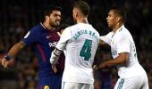 PHOTOS: Real's Bale denies 10-man Barca win in feisty Clasico