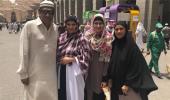 PHOTOS: Pregnant Sania on a pilgrimage to Medina!