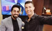 Ronaldo and Ayushmann bond over football!