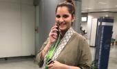 SPOTTED! Sania Mirza is back from Dubai