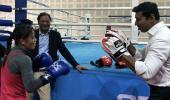 WATCH: Mary Kom trades punches with Sports minister Rathore