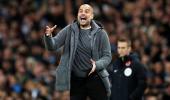 Guardiola unimpressed by City's first half showing in derby