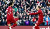 EPL PHOTOS: Mane, Salah propel Liverpool to top