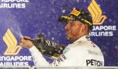 F1: Hamilton opens 40-point lead with Singapore GP triumph