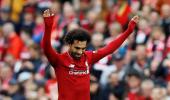 EPL PHOTOS: Salah helps Liverpool hammer Southampton to go top