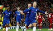 Chelsea's Hazard enjoying life under new manager Sarri