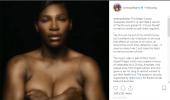 Serena goes topless to raise breast cancer awareness