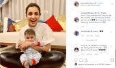 Parineeti turns babysitter for Sania's son Izhaan