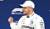 Bottas on pole for F1's 1,000th race; Hamilton second