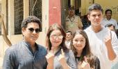 V-day in Mumbai: Sports stars go voting!