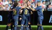 PHOTOS: Real Madrid win at Celta but Modric sees red