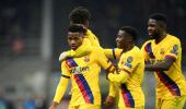 Champions League PIX: Barca knock Inter; Ajax ejected