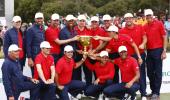 PIX: Tiger leads from front as US win Presidents Cup