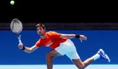 Australian Open practice: Djokovic gives Murray reality check