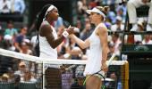 PHOTOS: Halep ends Gauff's Wimbledon dream