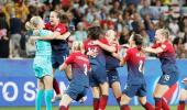 Women's WC PICS: Norway sink Australia in shoot-out