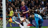 La Liga: Rakitic gives Barca second 'Clasico' win in four days at Real