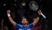 Djokovic thrashes Berrettini in ATP Finals opener