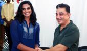 When World champion Sindhu met superstar Kamal Haasan