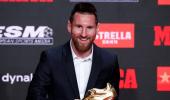 Messi receives record sixth European Golden Shoe