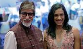 PIX: World Champ Sindhu parties with Big B, Jr Bachchan