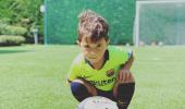 WATCH Mateo Messi: Like father, like son...