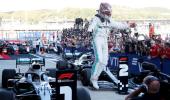 F1 PIX: Hamilton wins in Russia to end Ferrari's run