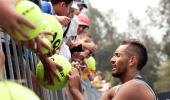 Kyrgios says won't play in Grand Slams without crowd